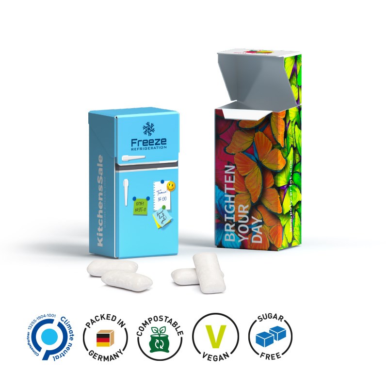 Slim Box Mini, Koro Menthol Kaugummi, zuckerfrei