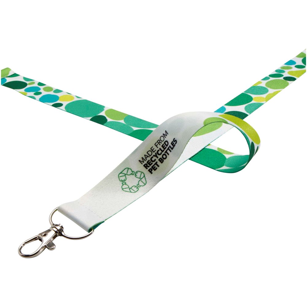 Addie Sublimation Lanyard mit Sicherheitsverschluss aus recyceltem PET Kunststoff